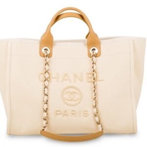Chanel Large Deauville - Cream Fabric