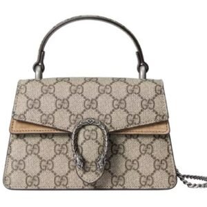 Gucci Dionysus Mini Top Handle Bag - Beige/Ebony