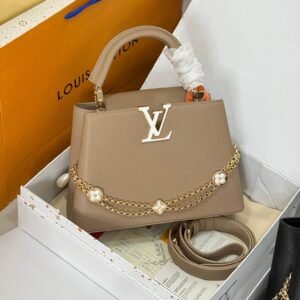 LV Capucines Bag – Brown