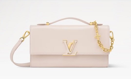 LV Wallet On Chain Capucines - Quartz