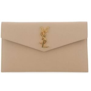Saint Laurent Updown Logo Plaque Foldover Clutch Bag